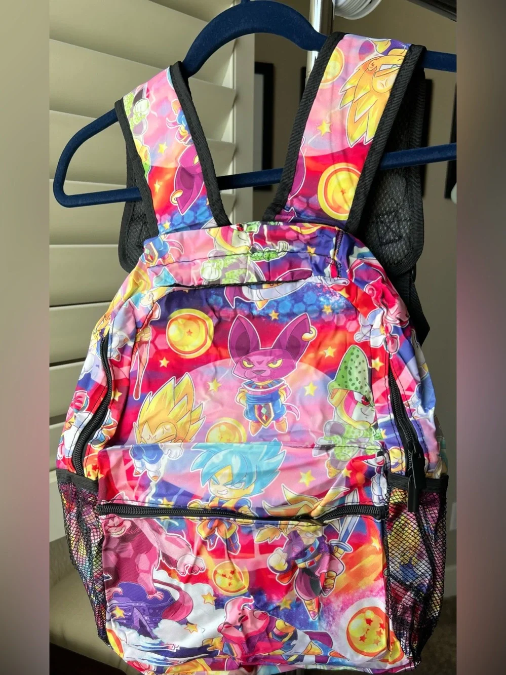 Kids NEW Colorful Anime-Print Backpack - Pink Multicolor